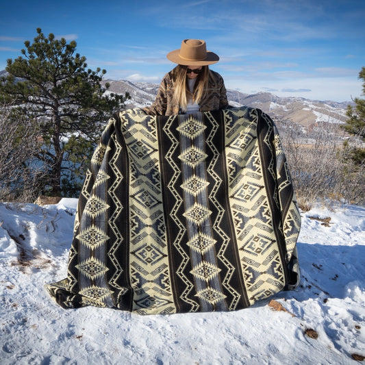 Alpaca Threadz Andean Alpaca Wool Blanket - Slate