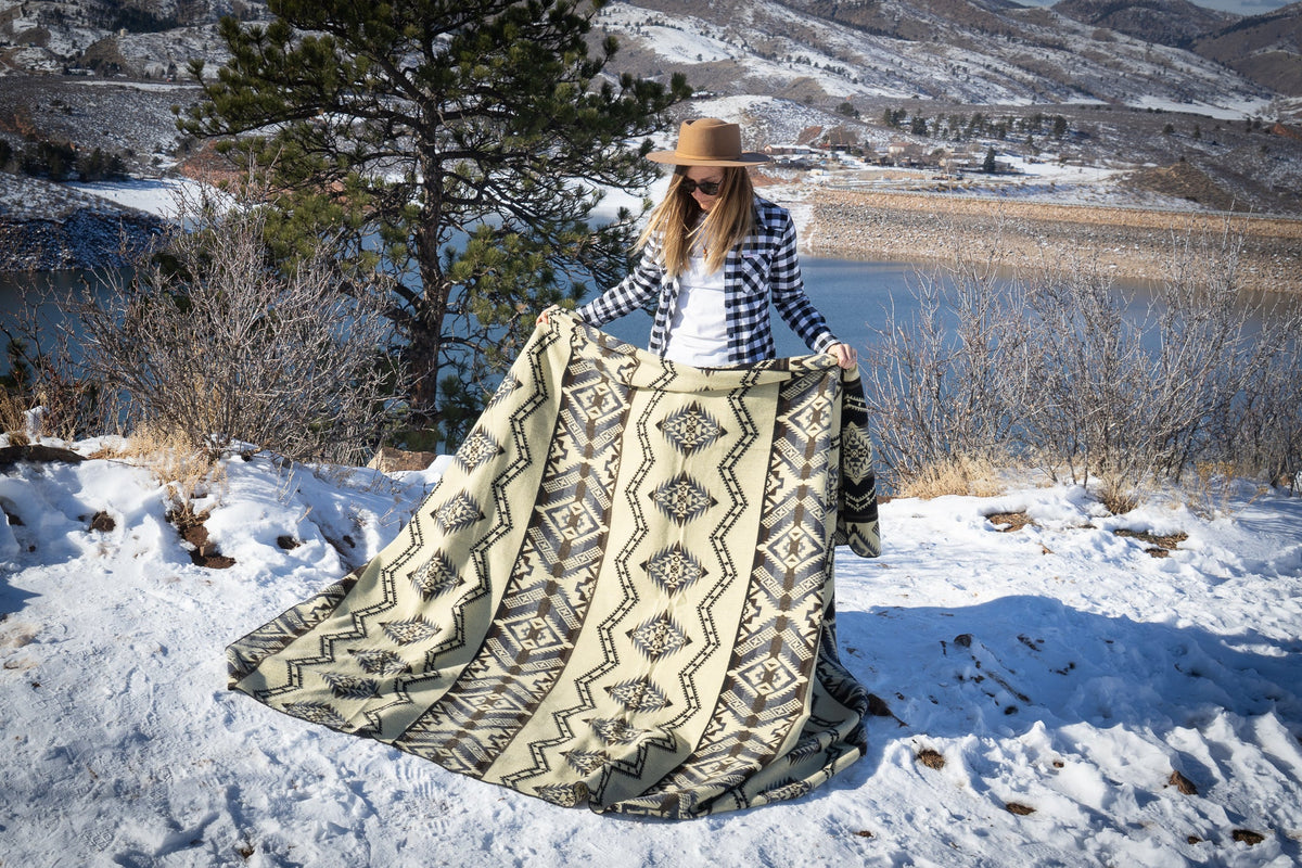 Alpaca Threadz Andean Alpaca Wool Blanket - Slate