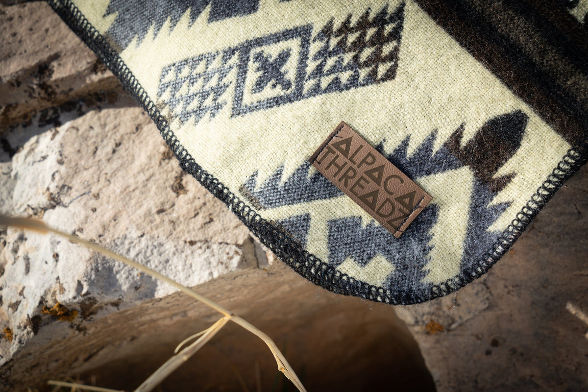 Alpaca Threadz Andean Alpaca Wool Blanket - Slate
