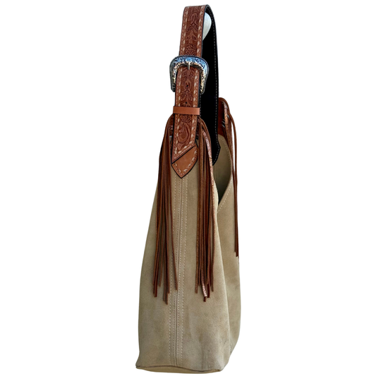 Alamo Saddlery Darlin Duo- Sand With Rose With Fringe