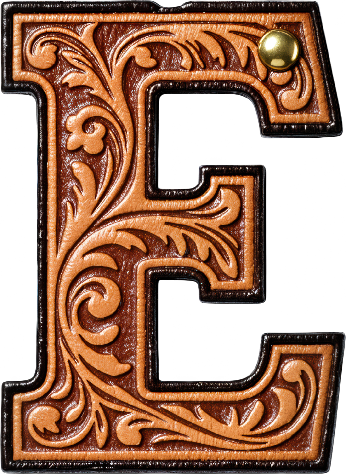 Monogrammed Initial Western Leather Look Saddle Longhorn Cowboy Cowgirl Kitchen Dish Towels Made in America