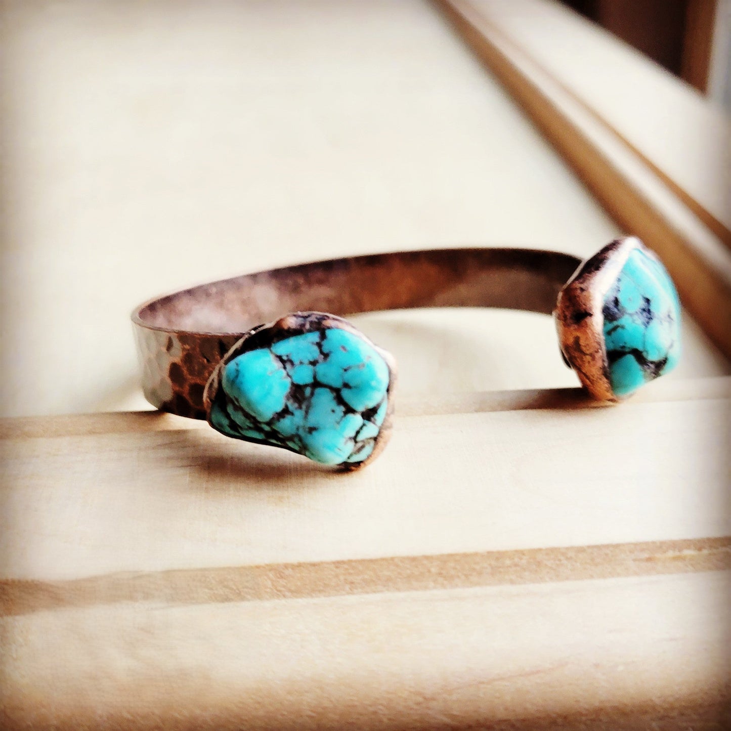 The Jewelry Junkie Genuine Natural Turquoise Cuff Bangle Bracelet 806t