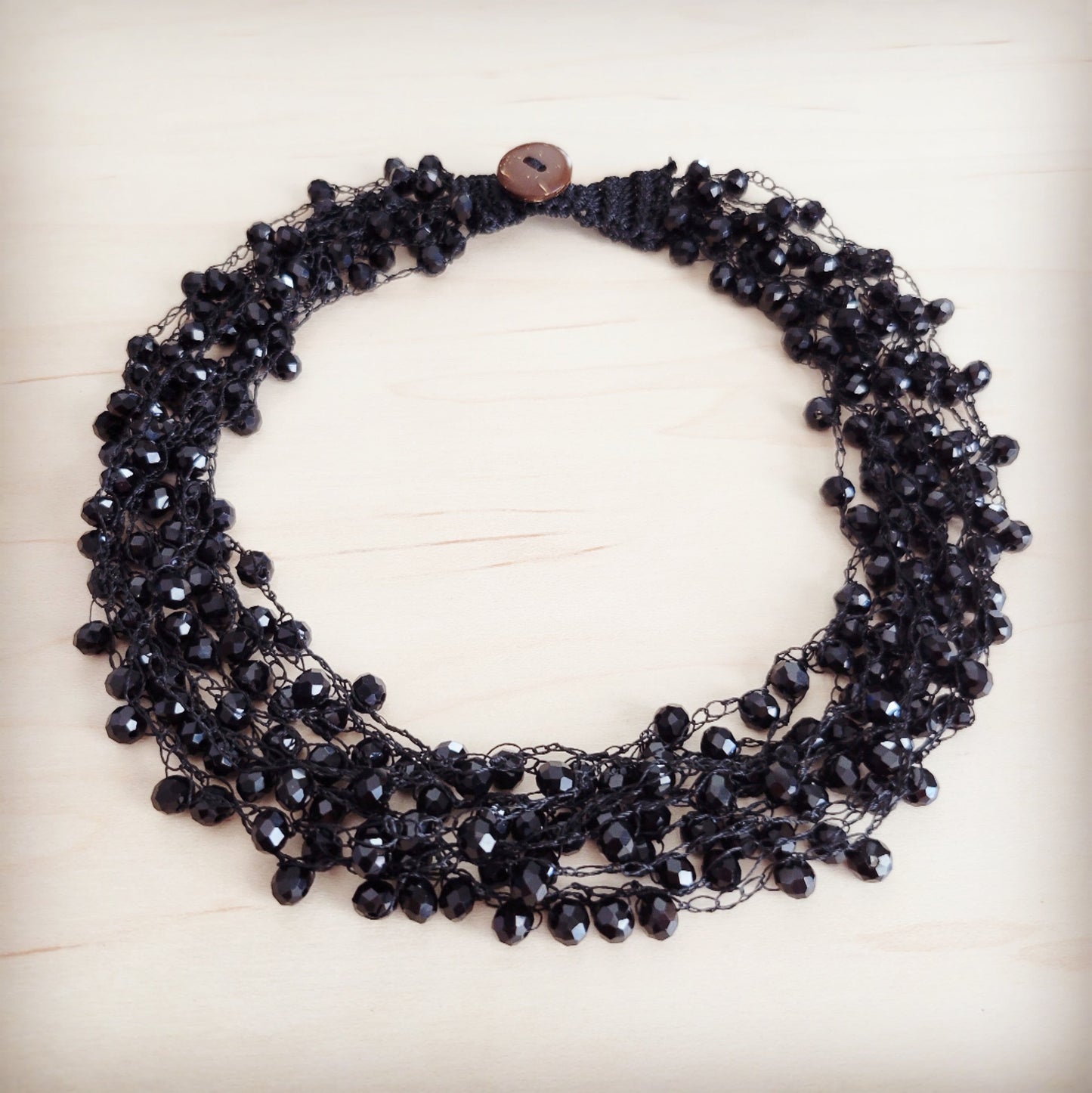 The Jewelry Junkie **Noir Cluster Statement Choker 257mf