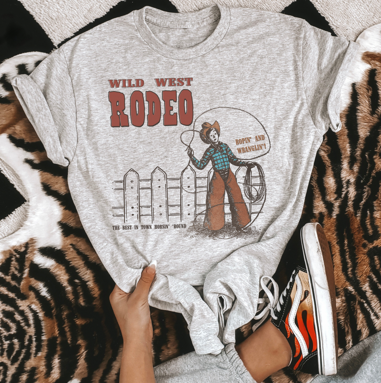 Ropin’ and Wranglin’ TEE or CREWNECK