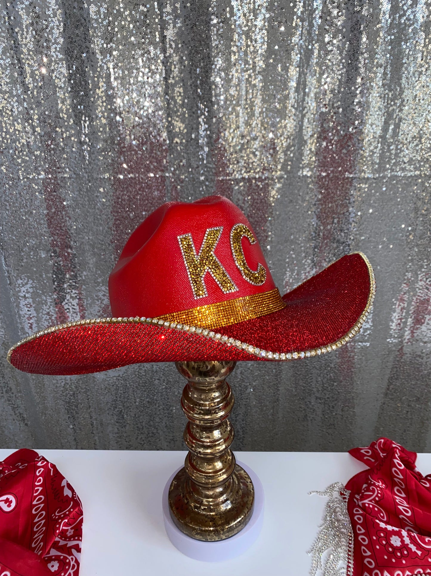Rhinestone Cowgirl Kansas City Chiefs Hat