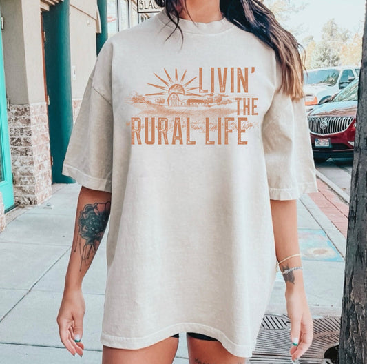 Comfort Colors Livin’ The Rural Life Tee