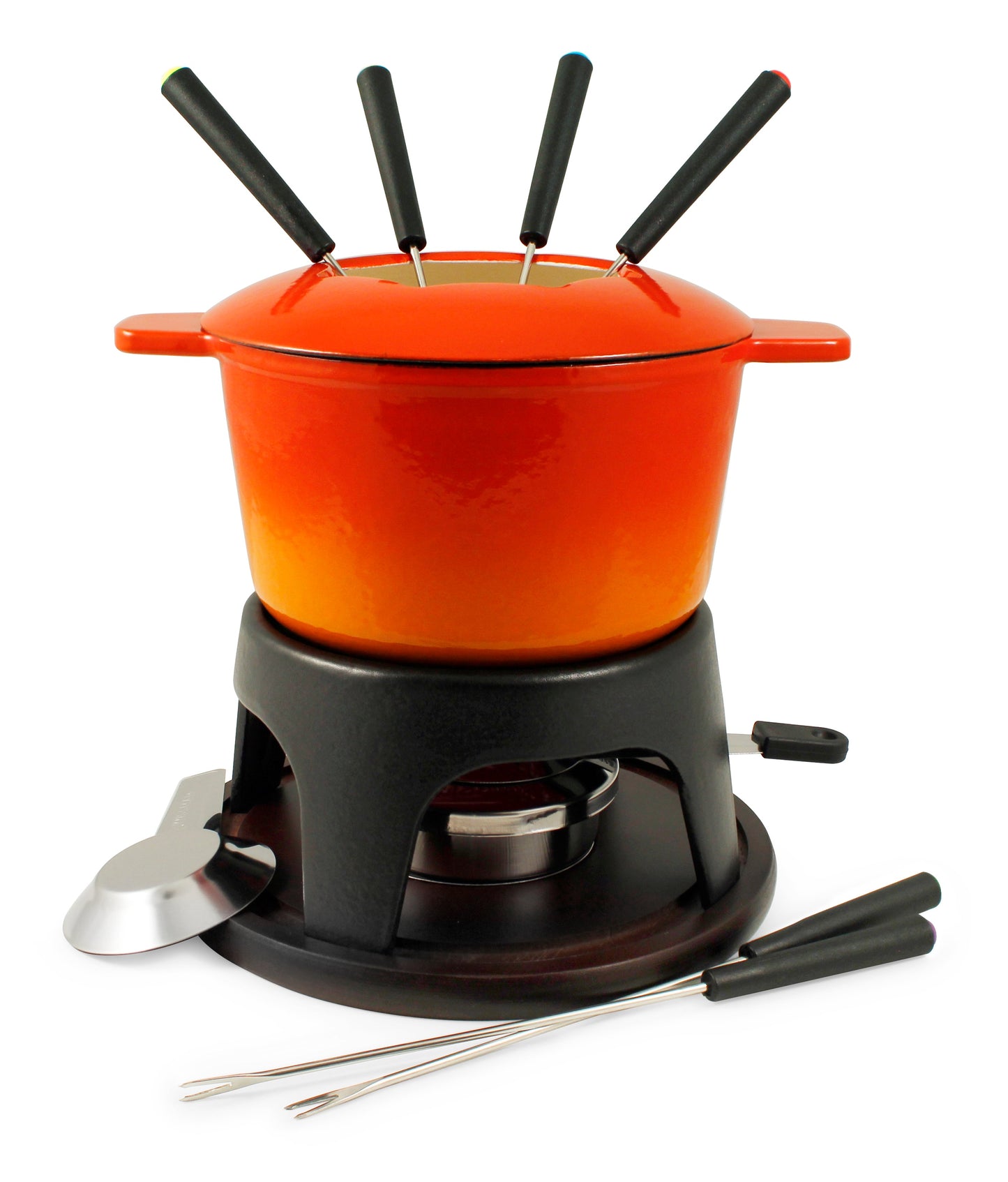 Cast Iron Fondue Set | Sierra | Gradient Orange | Swissmar