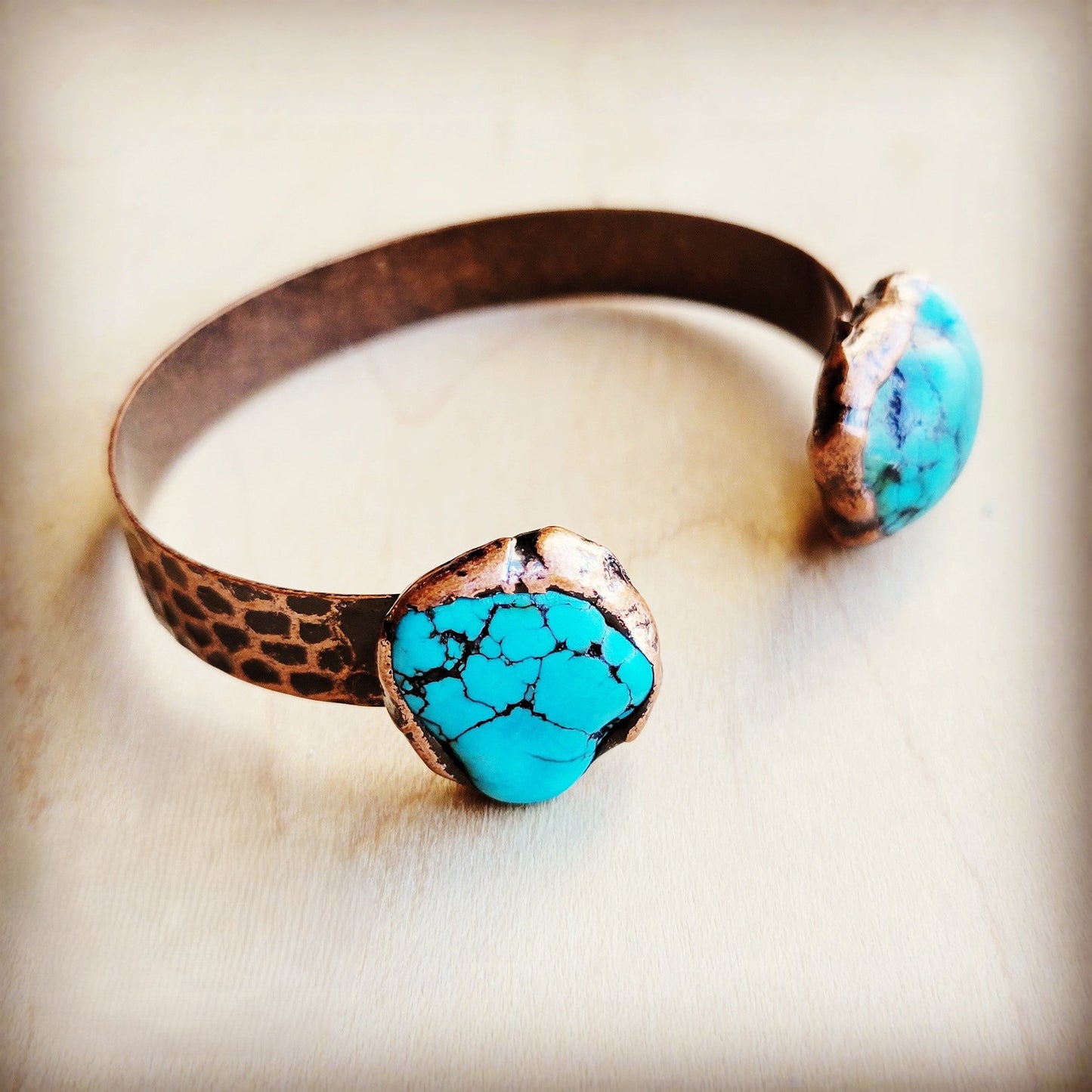 The Jewelry Junkie Genuine Natural Turquoise Cuff Bangle Bracelet 806t