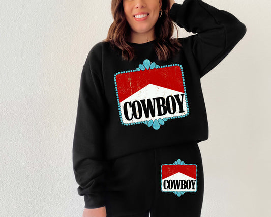 Turquoise Cowboy Sweatsuit   Sweatshirt or Sweatpants