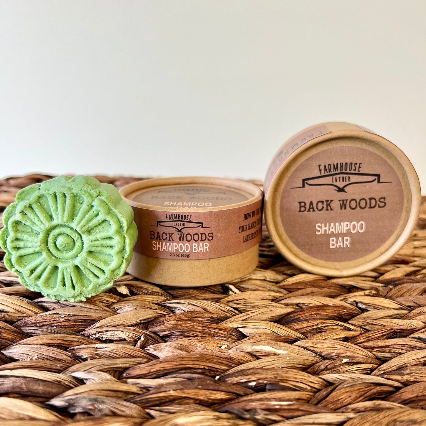 Farmhouse Lather Back Woods Shampoo Bar