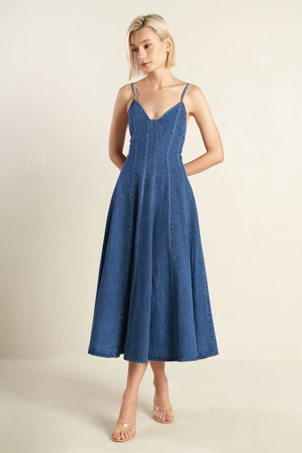 Rosewood Romance Denim Dress