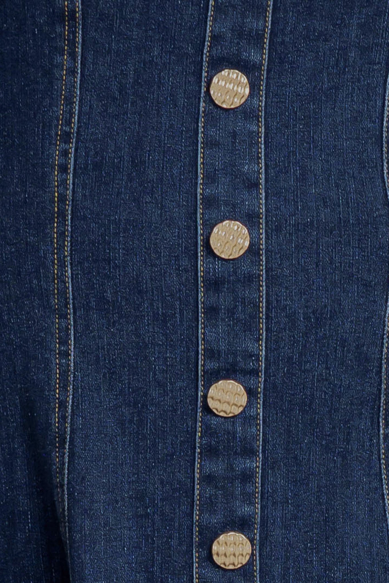 Flying Tomato Puff & Play Denim Mini Dress