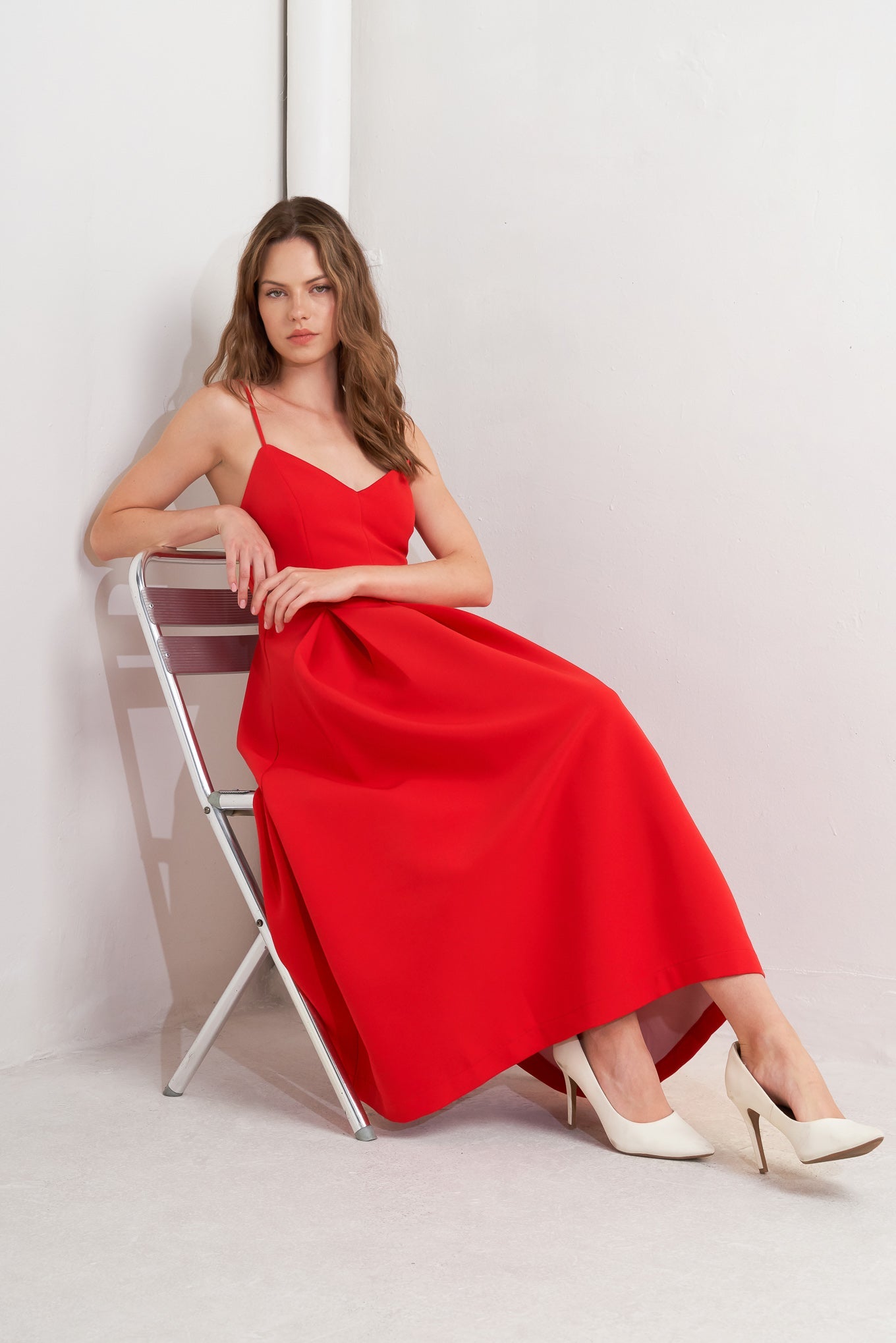flying tomato midi dress FLYING TOMATO - A printed woven midi dress