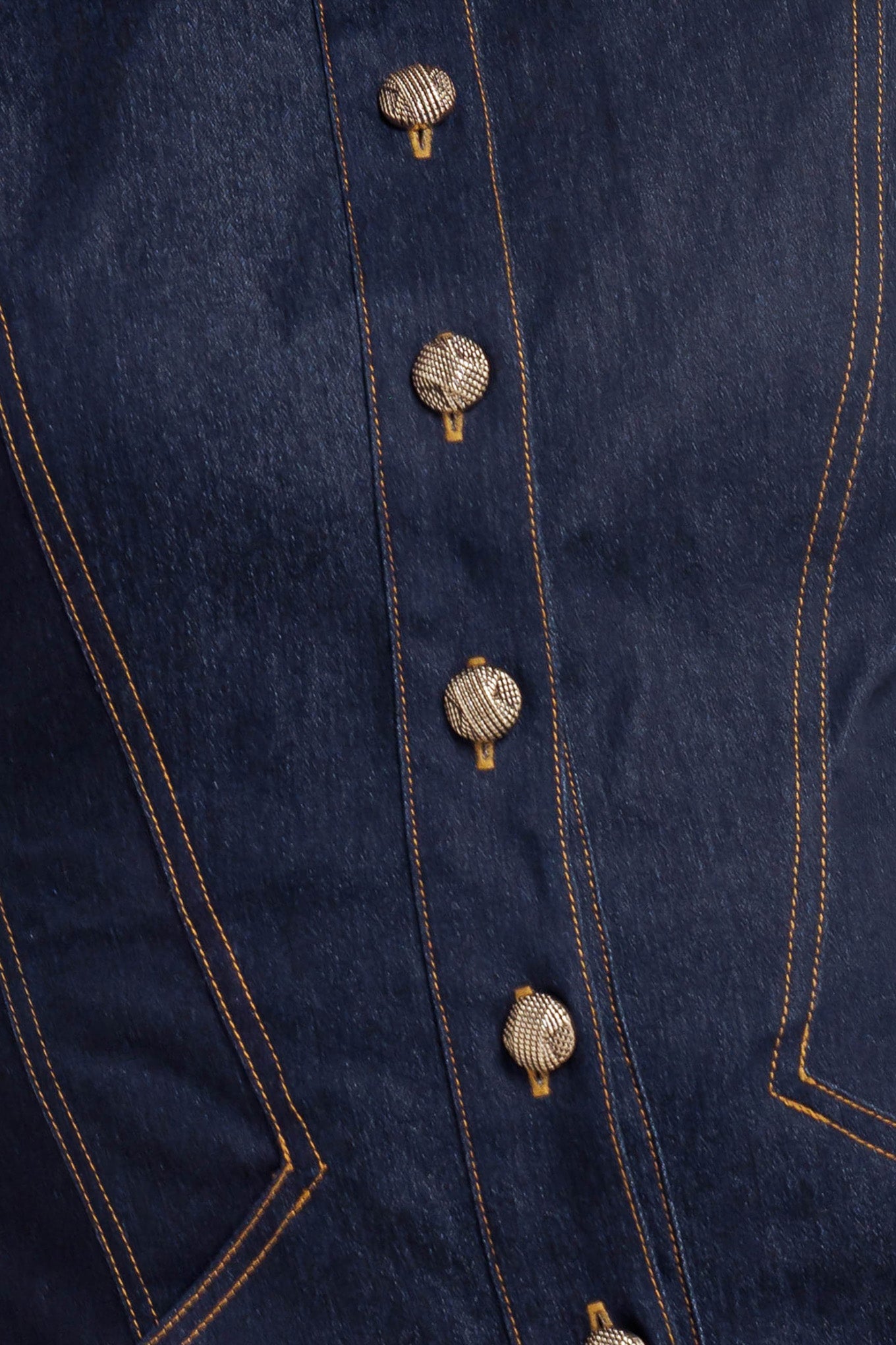 Flying Tomato Sleek Craft Denim Mini Dress