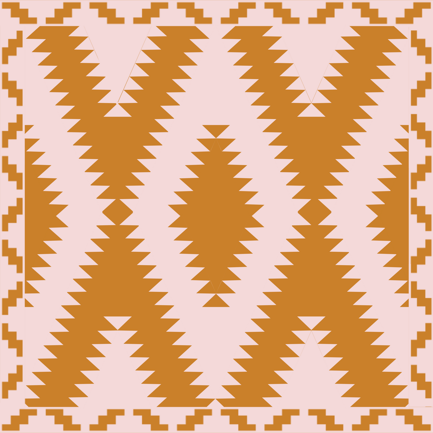 PINK + TERRACOTTA - YONDEROSA COLLECTION Baby Blanket Throw