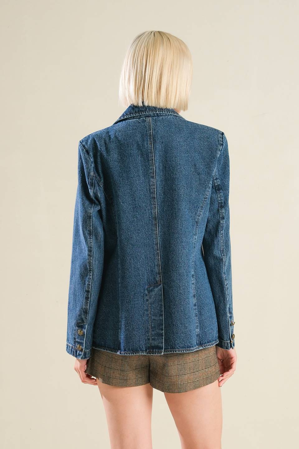 Flying Tomato Hot To Go Denim Blazer