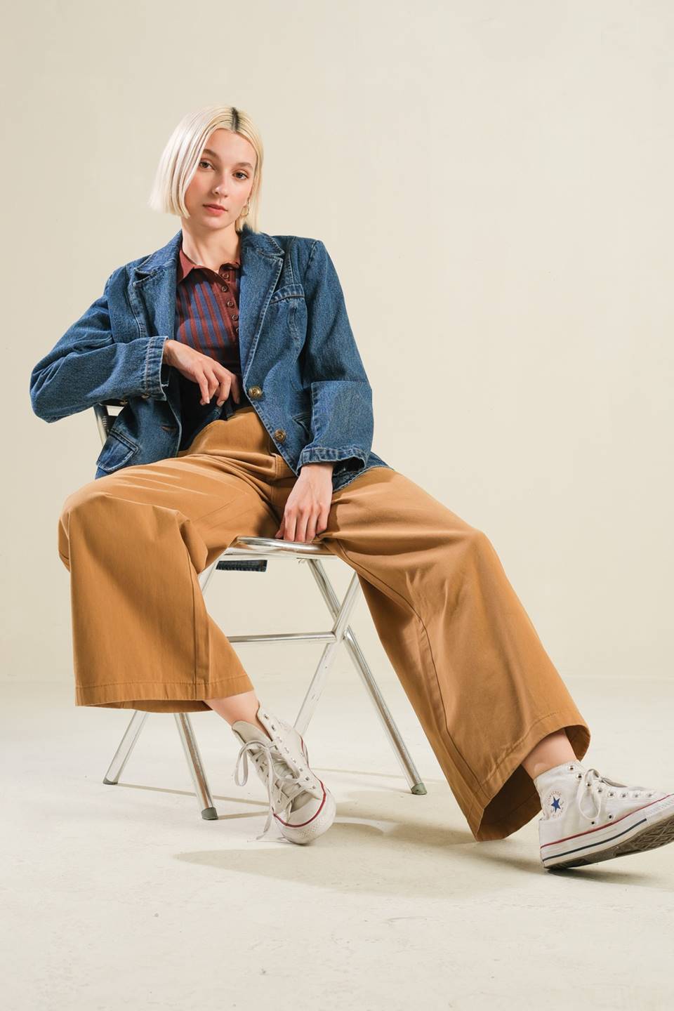 Flying Tomato Hot To Go Denim Blazer