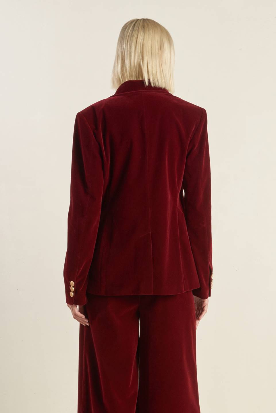 Flying Tomato Coy Charm Velvet Blazer