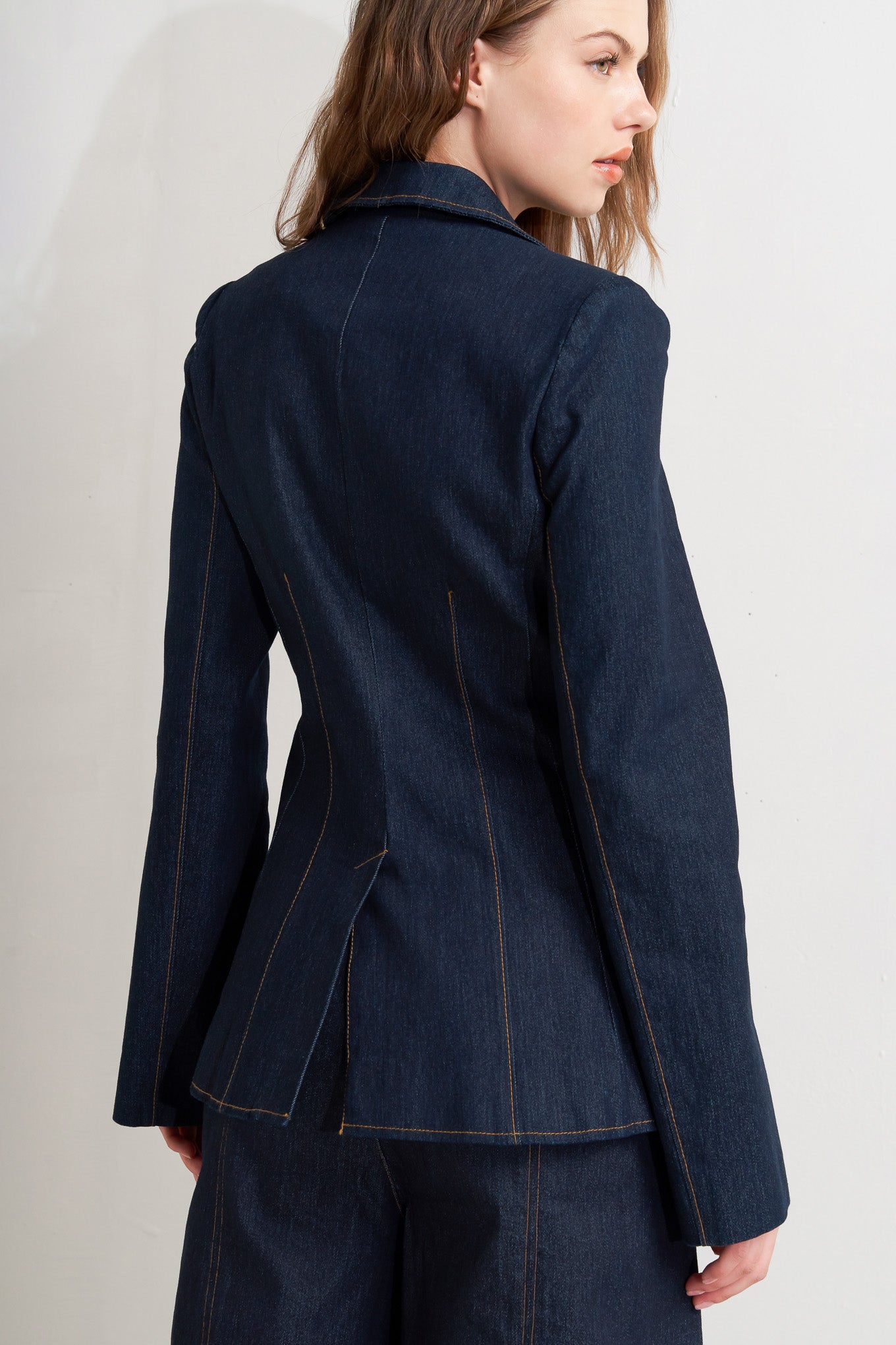 Flying Tomato Urban Panel Denim Blazer