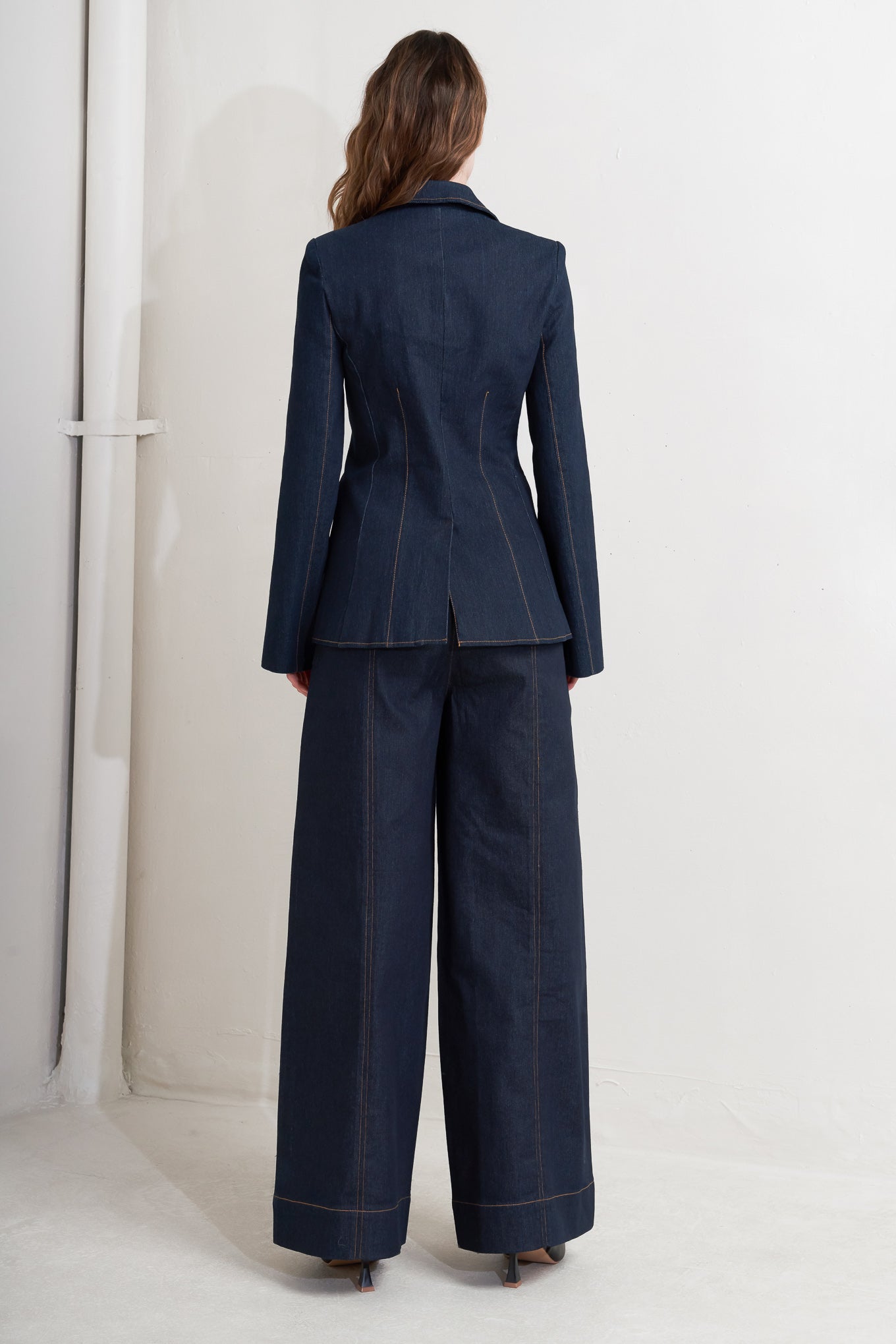 Flying Tomato Urban Panel Denim Blazer