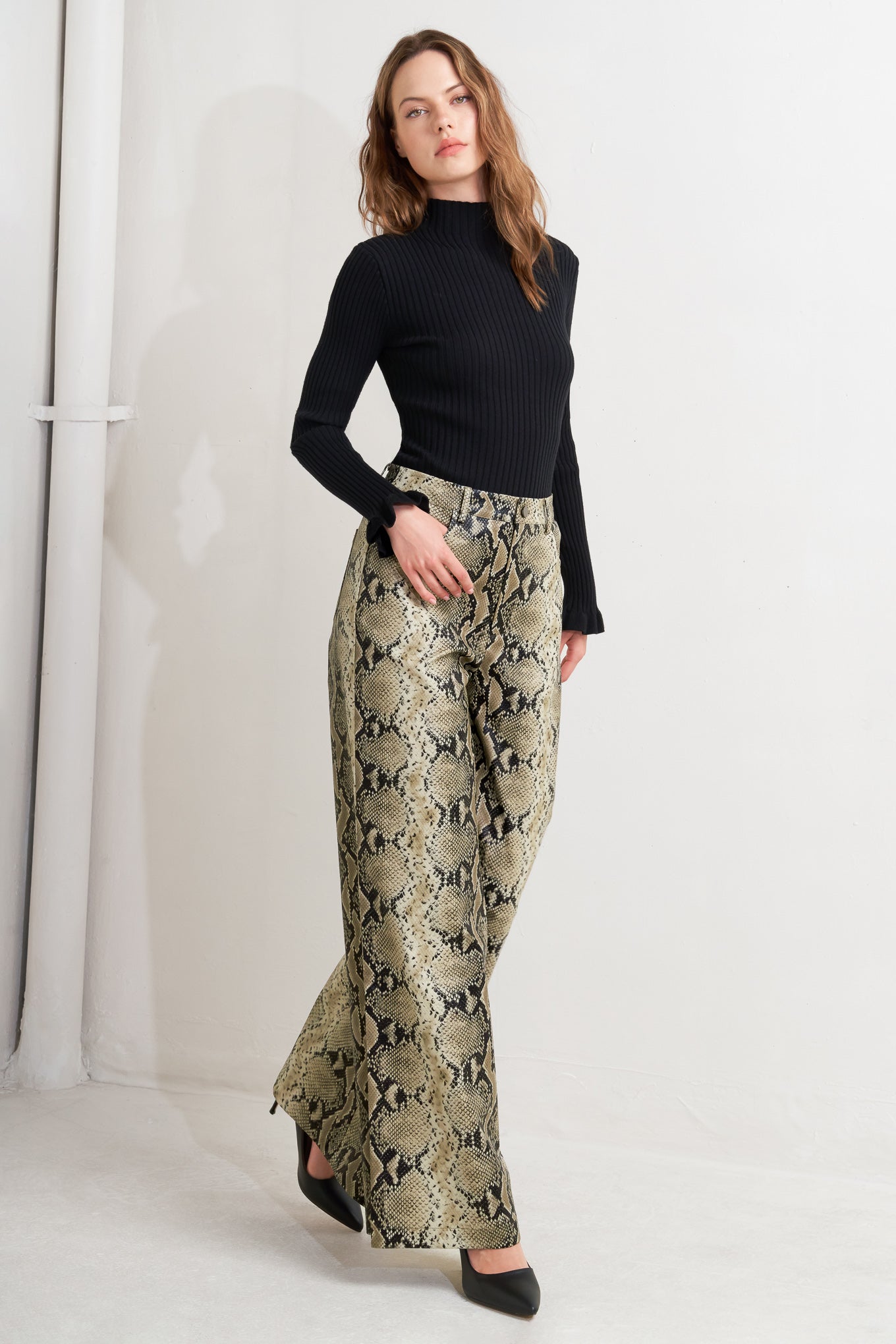 Flying Tomato Glam Venom Faux Leather Pants