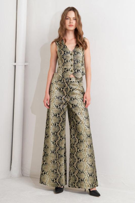 Flying Tomato Glam Venom Faux Leather Pants