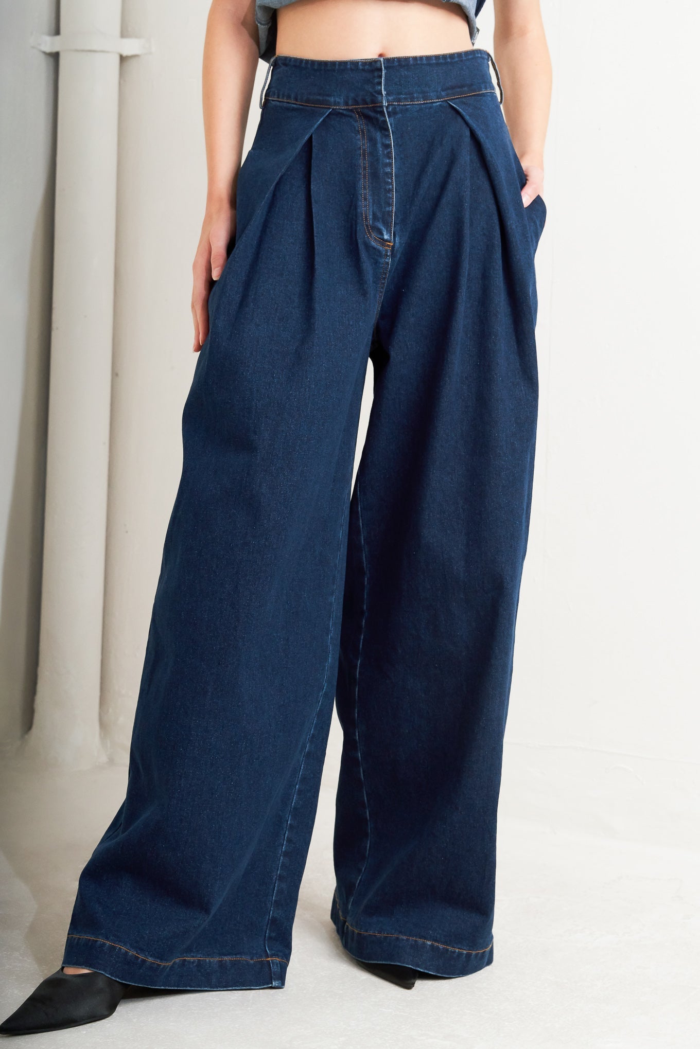 Flying Tomato Quiet Luxe Denim Pants