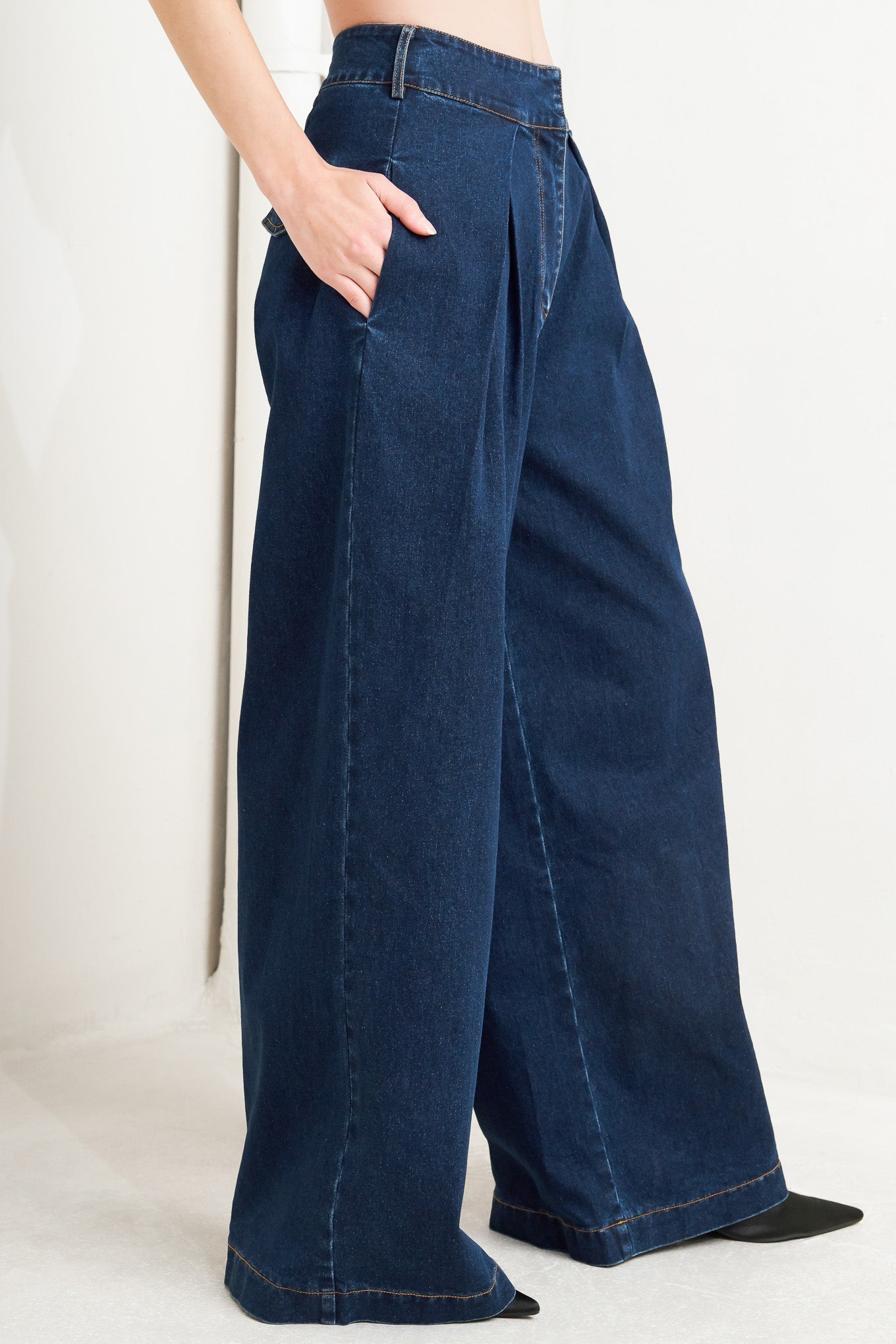 Flying Tomato Quiet Luxe Denim Pants