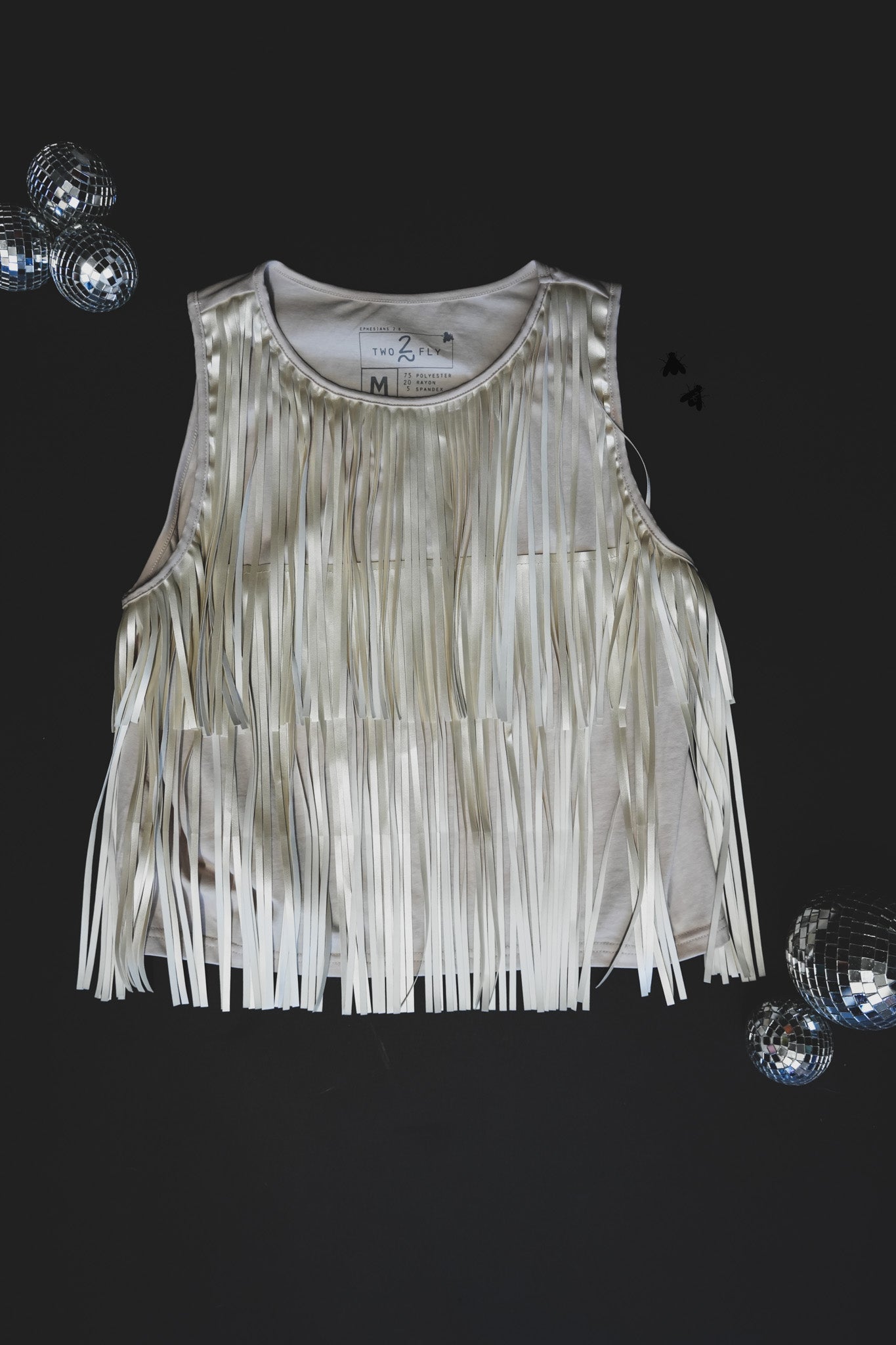 Girls Best Fringe * Pearl Tank Top