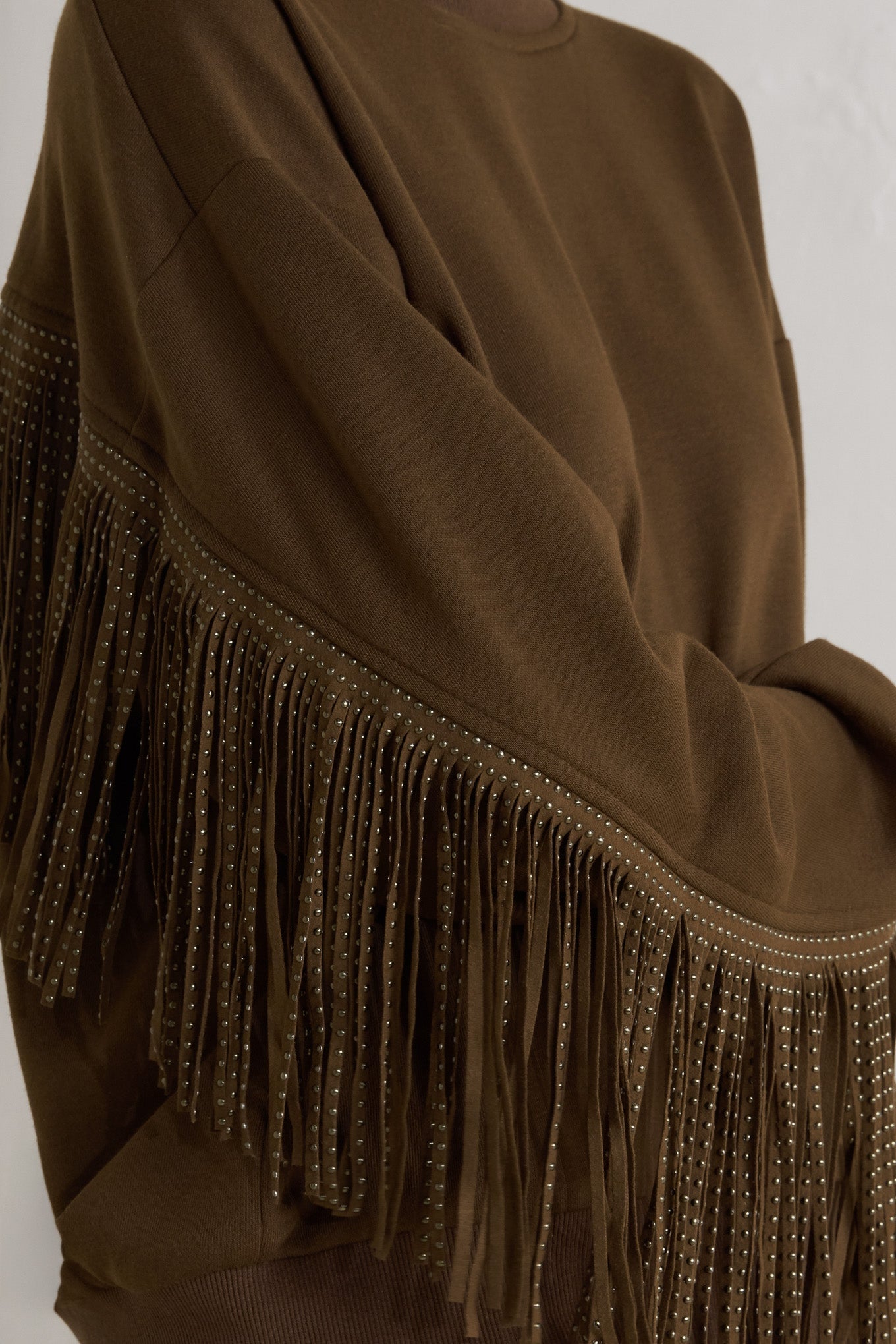Flying Tomato Fringe City Pullover Knit Top