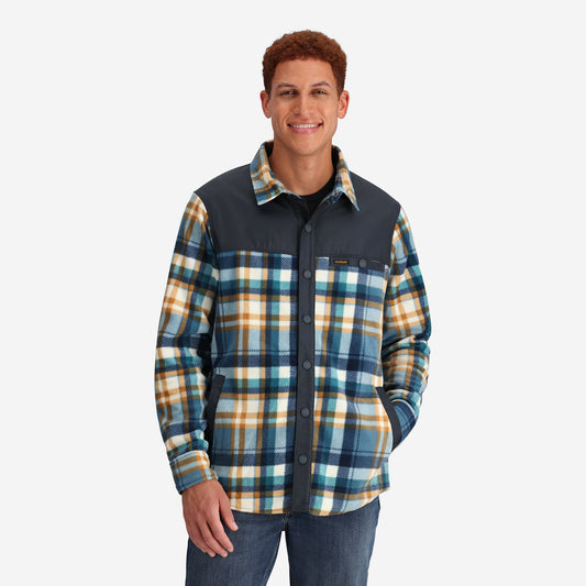 YoColorado Men's Nomad Fleece Snap Jacket - Plaid