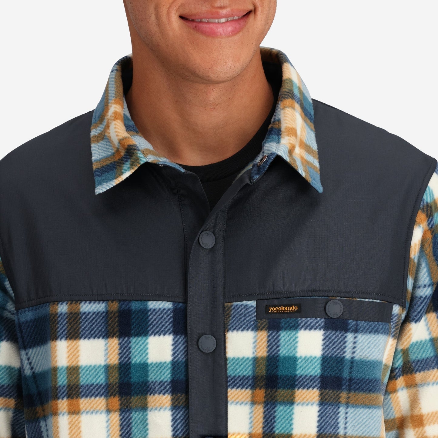 YoColorado Men's Nomad Fleece Snap Jacket - Plaid