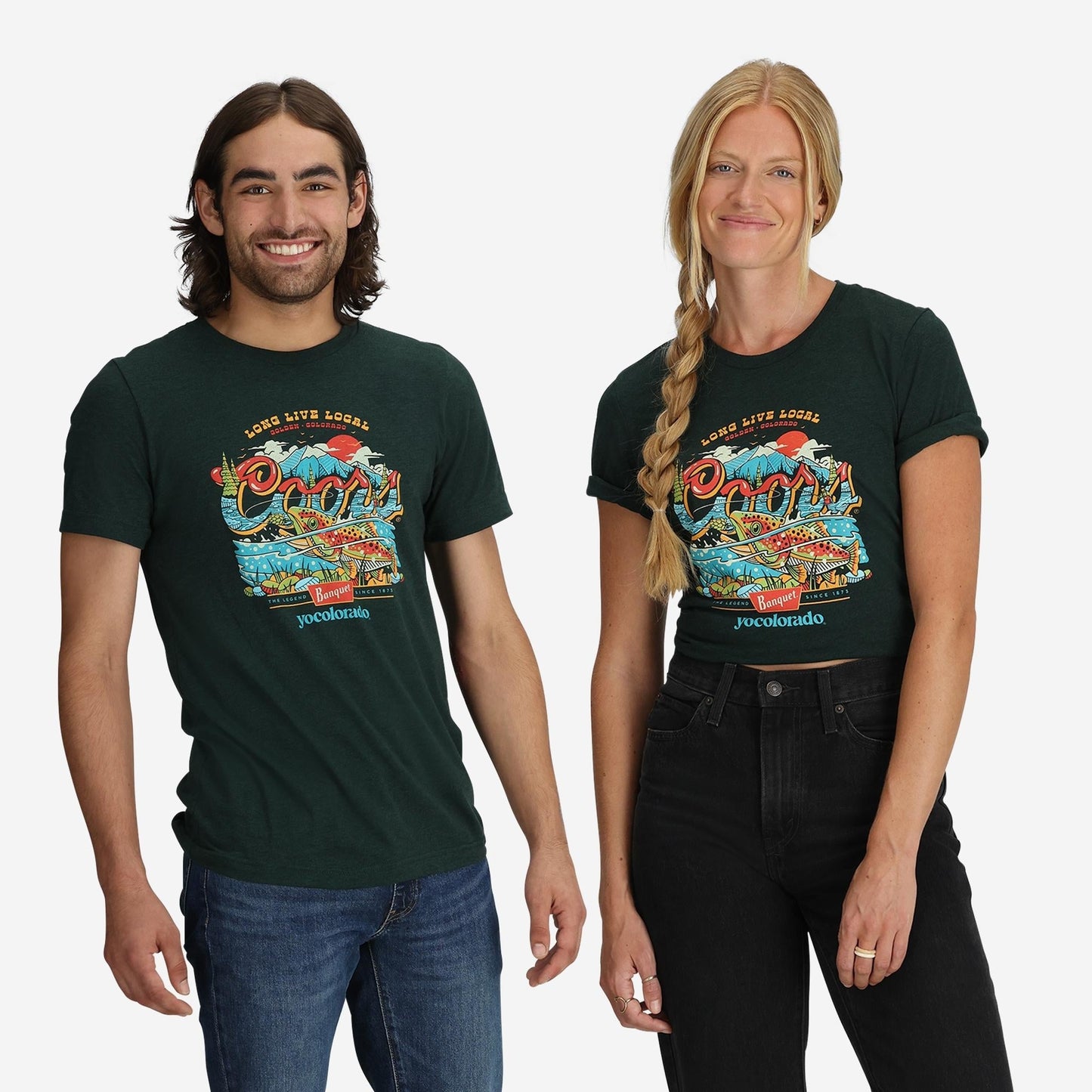 Unisex Coors Banquet x YoColorado Fly Fishing T-Shirt - LIMITED EDITION