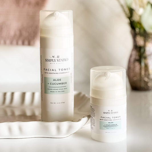 Simply Stated Gelled Facial Toner with Aloe & Cucumber