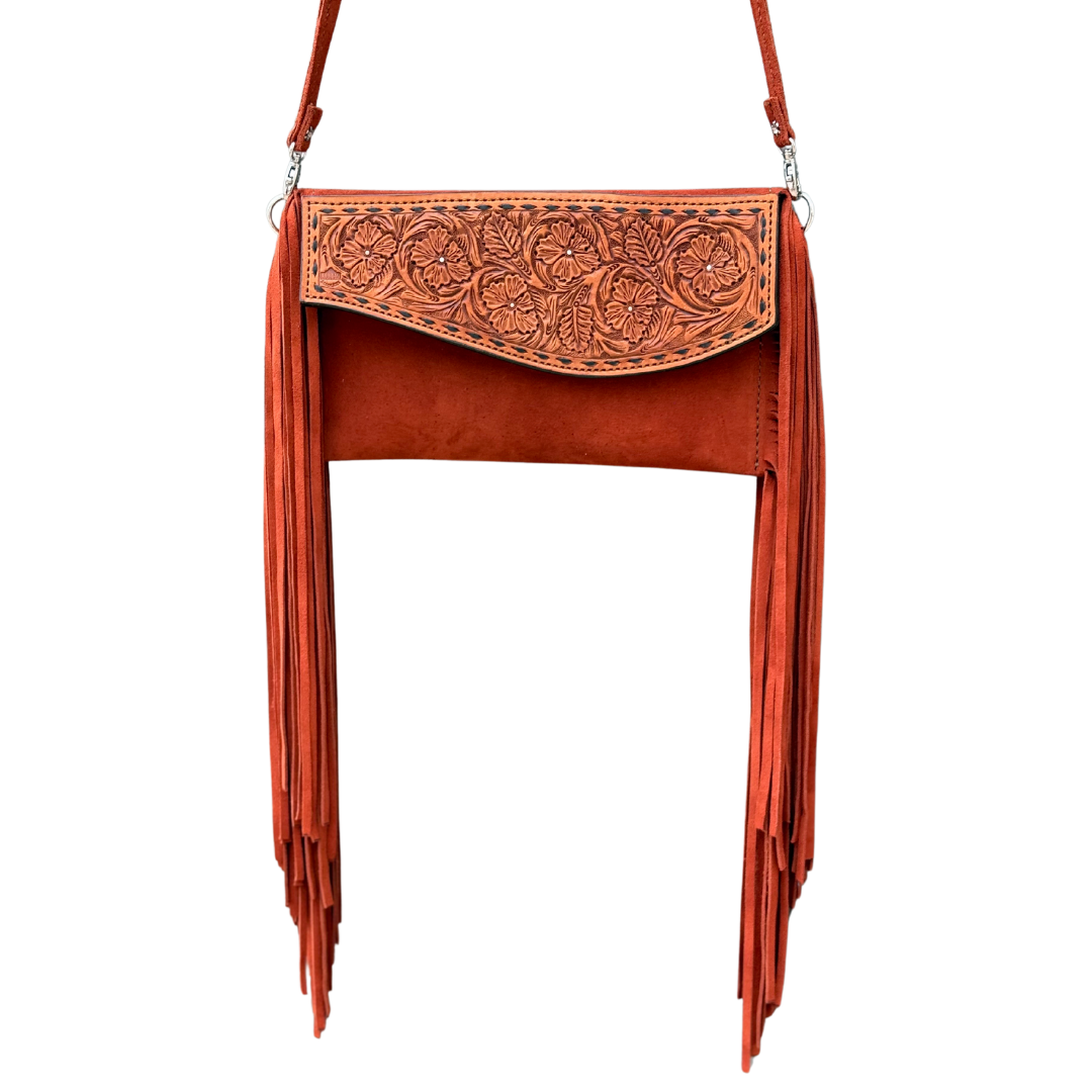 Alamo Saddlery Fringe Clutch- Rusty Cowboy