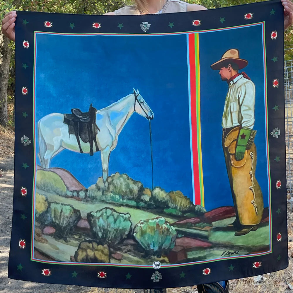 Divide Silk Scarf choice of sizes