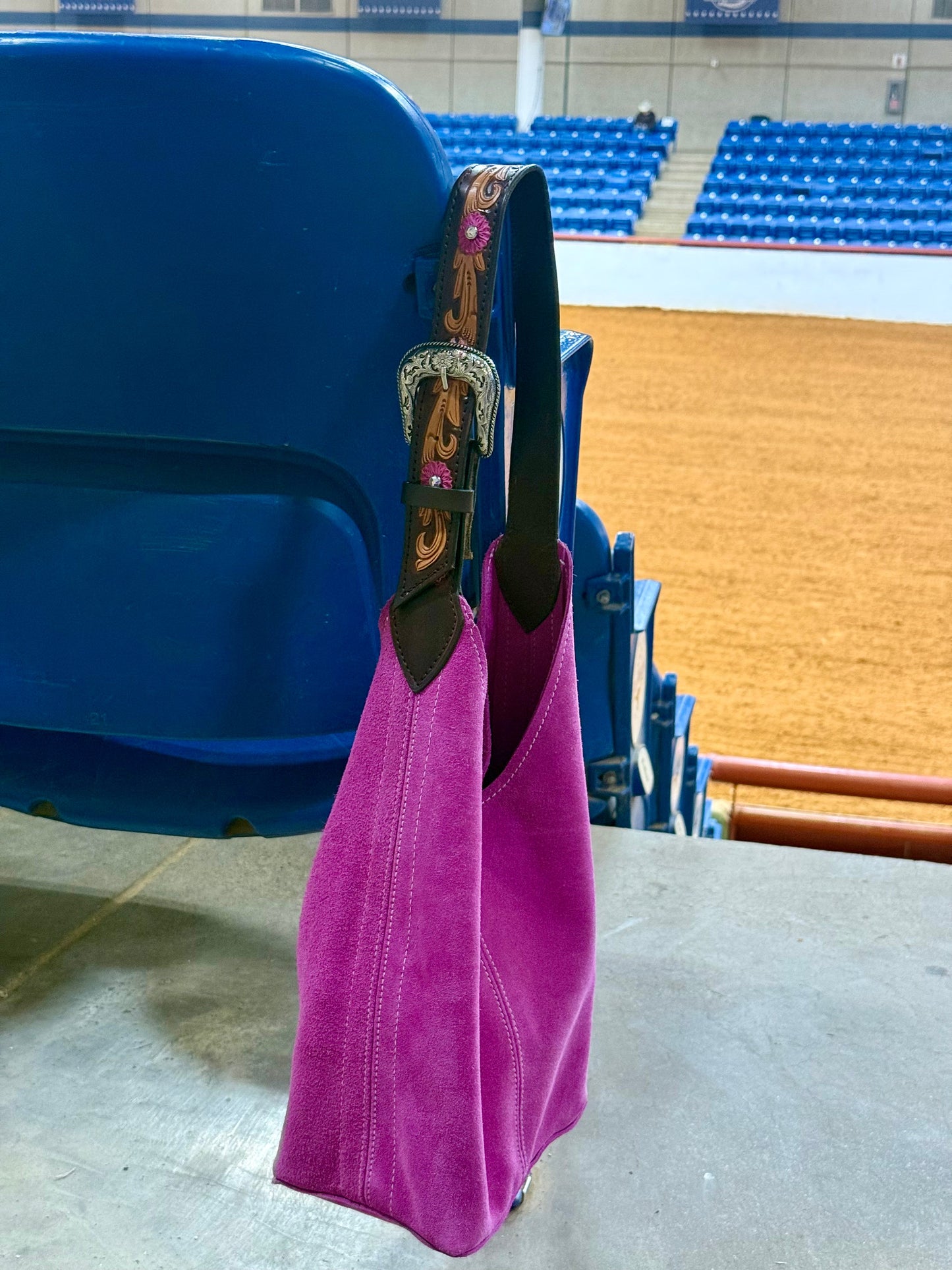 Alamo Saddlery Darlin Duo Bag- Pink with Malibu Barbie Strap