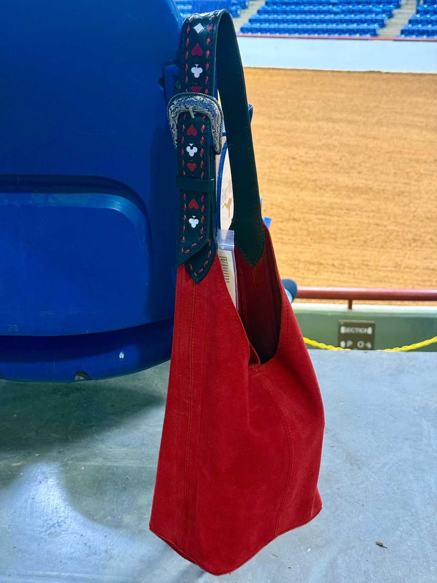 Alamo Saddlery Darlin Duo Bag-Red with Vegas Strap