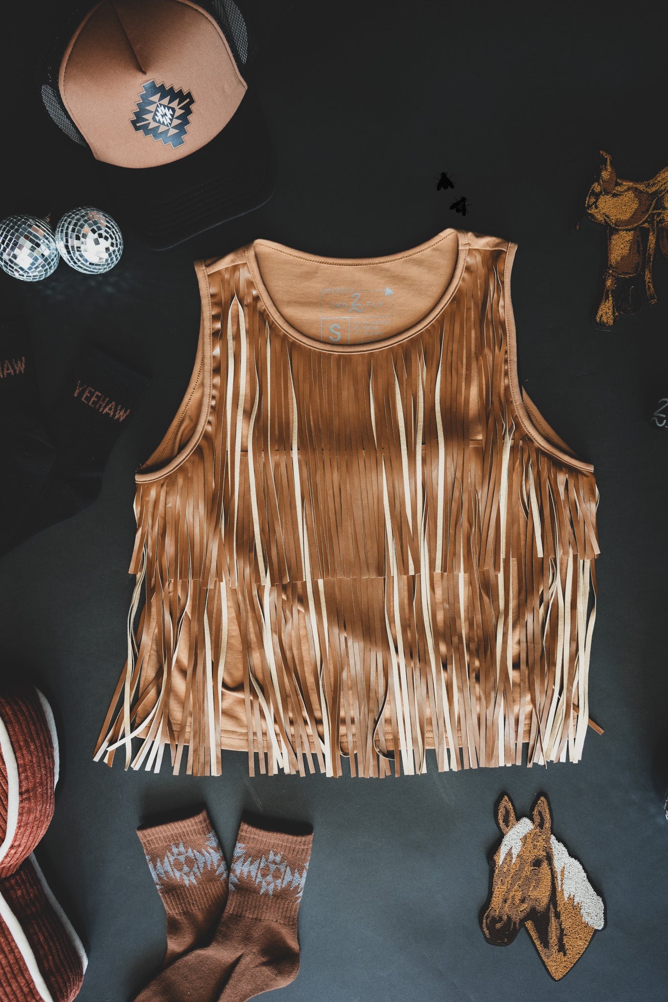 Girls Best Fringe * Saddle Tank Top