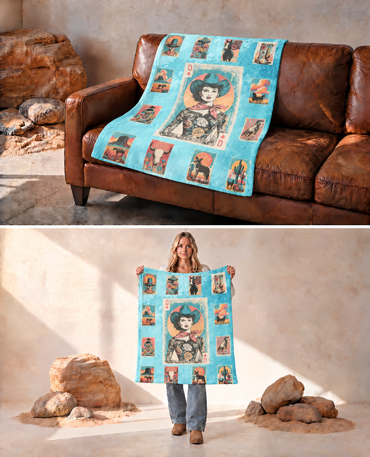 Ranch Queen Blanket Ultra-Soft Micro Fleece Blanket 40" x  50" Made in America