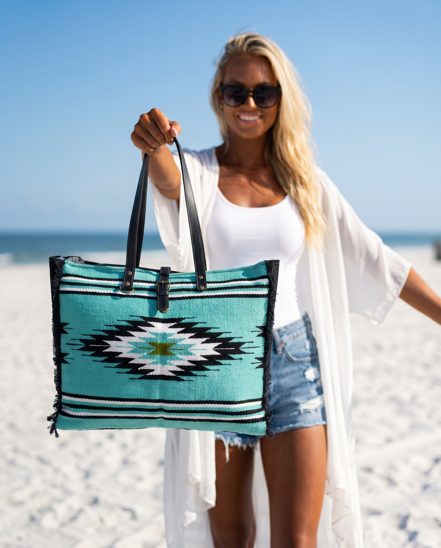 Myra Riverbend Serape Weekender Bag