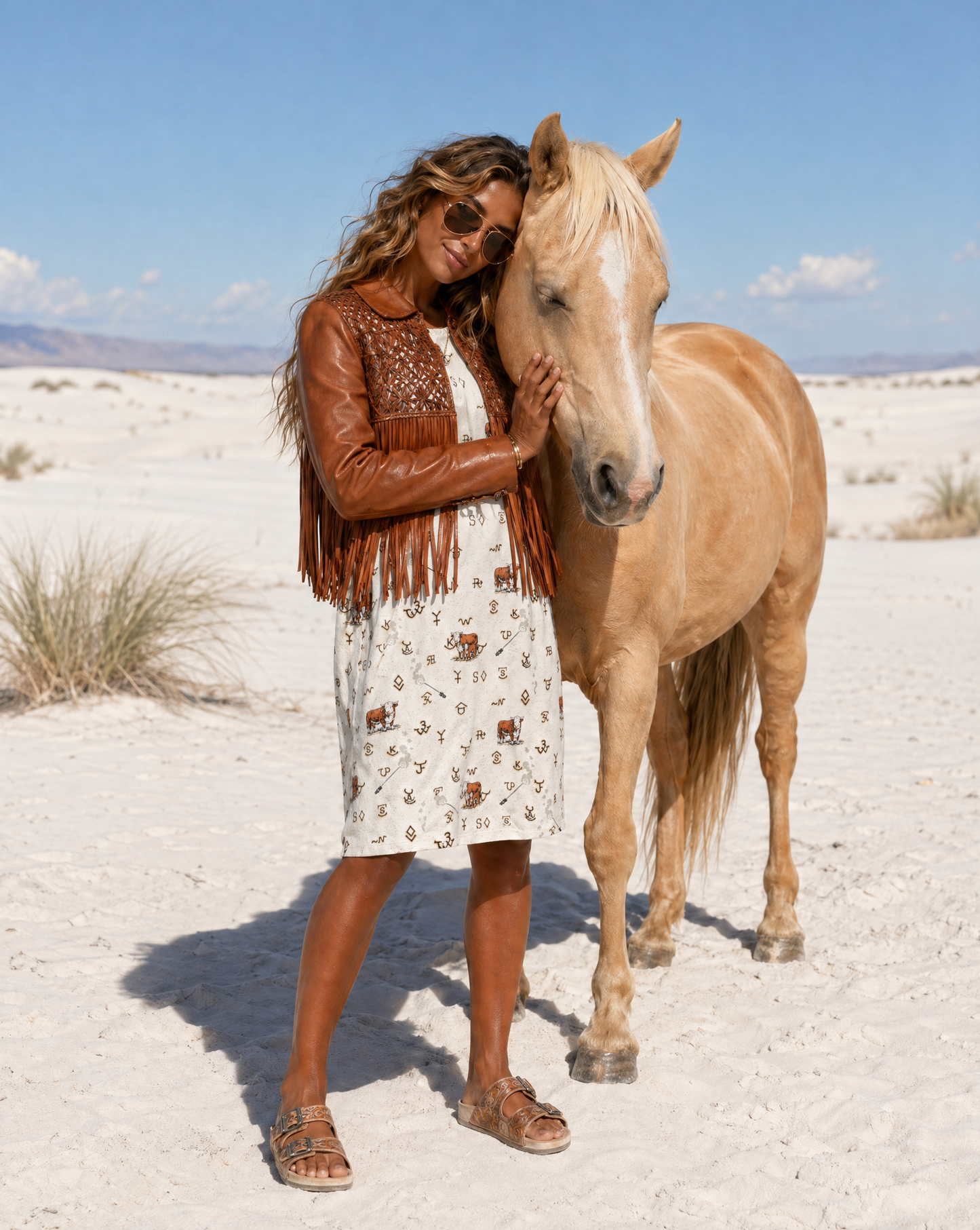 Baha Ranch Hereford Brands Western T Shirt Dress or Sleep Shirt