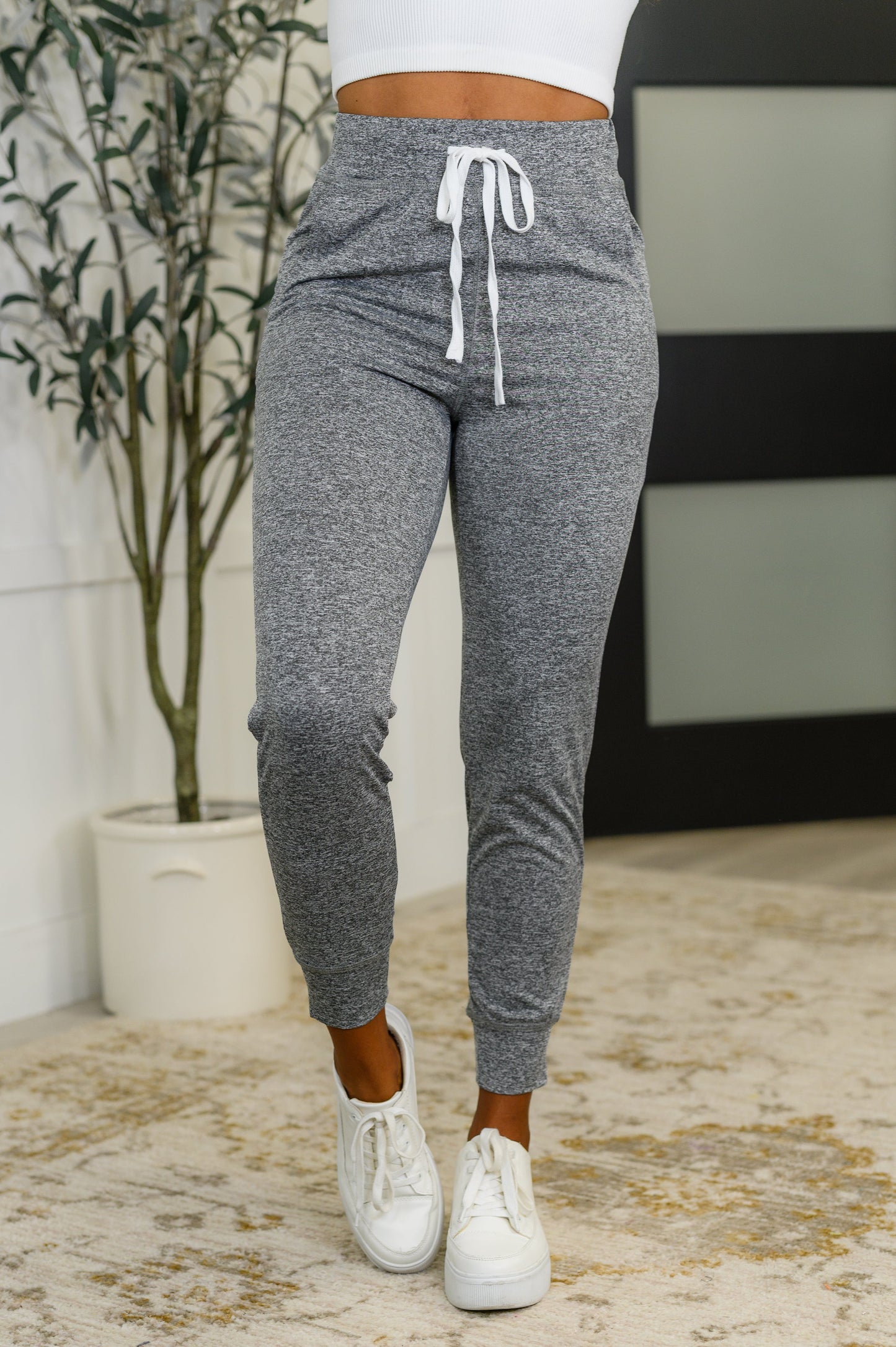 Giving the Run Around Joggers in Gray