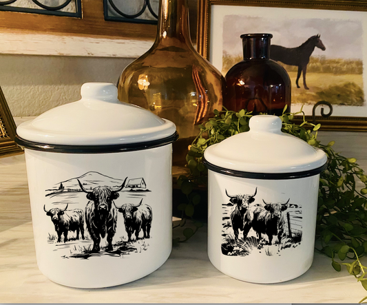 On The Ranch Canisters