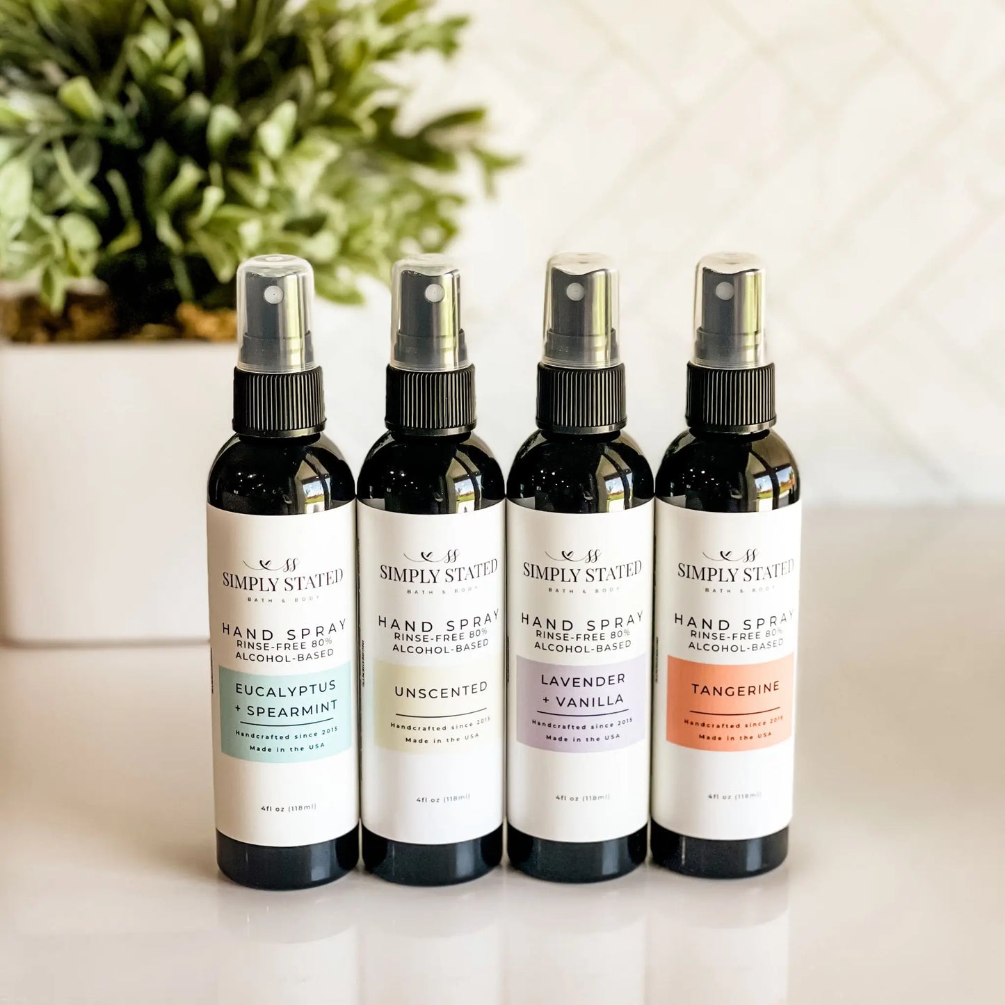 Simply Stated Lavender + Vanilla Hand Spray | Alcohol-Based Sanitizing Mist