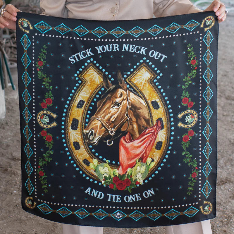 Hold Your Horses Silk Scarf choice of sizes