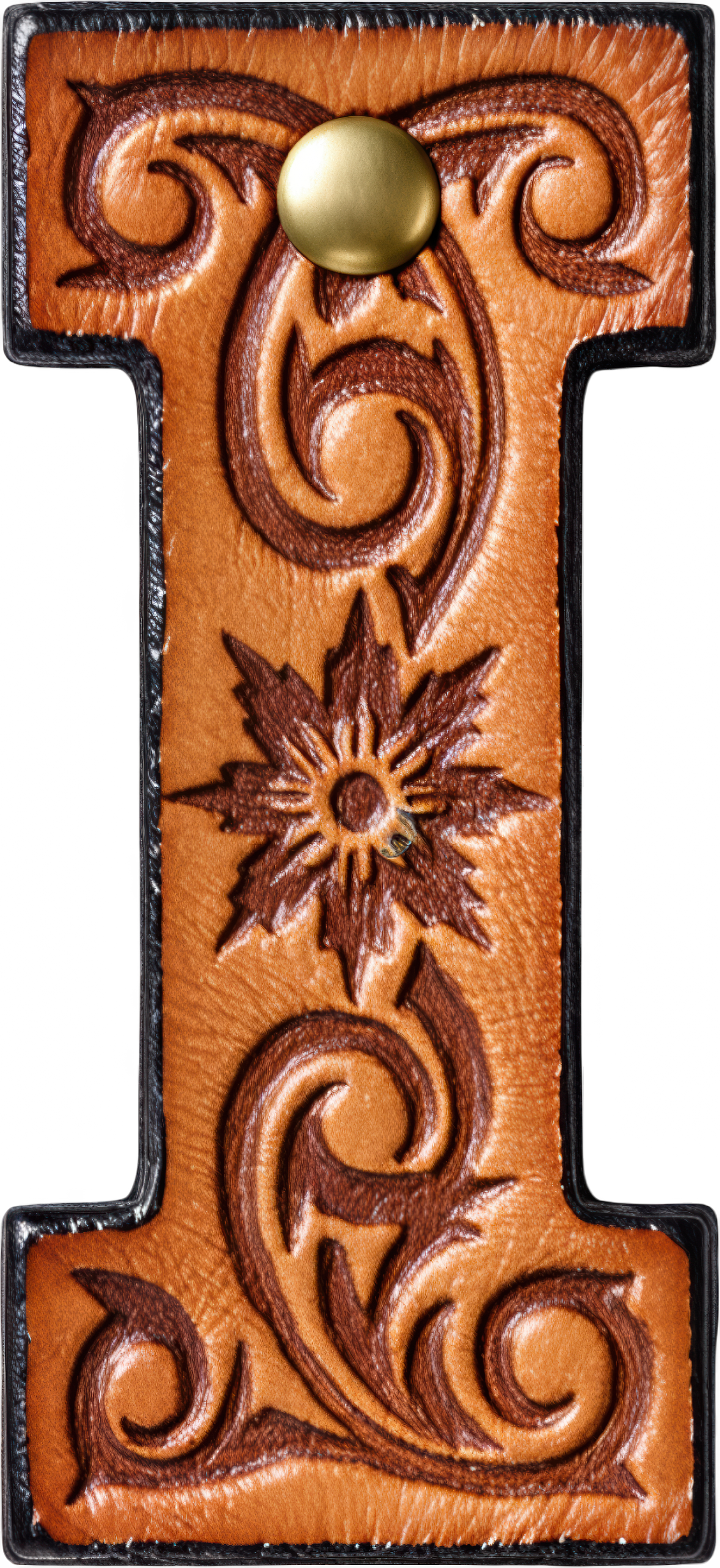 Monogrammed Initial Western Leather Look Saddle Longhorn Cowboy Cowgirl Kitchen Dish Towels Made in America