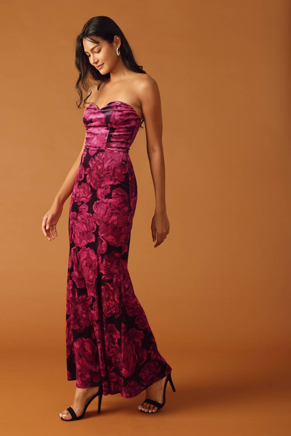 FALLING INTO PLACE VELVET MAXI DRESS from Flying Tomato at Sophia's Style BERRY / L FALLING INTO PLACE VELVET MAXI DRESS from Flying Tomato at Sophia's Style BERRY / L