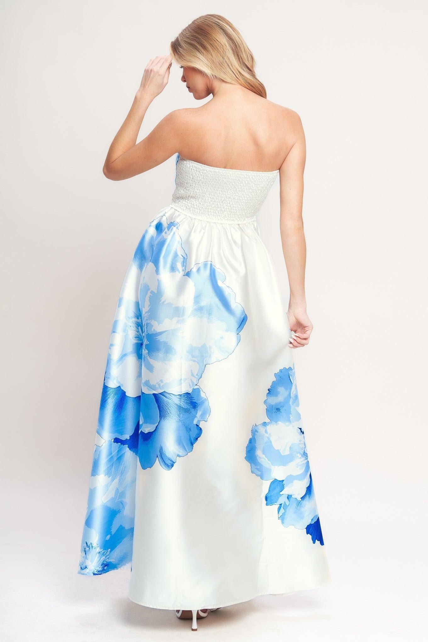 Flying Tomato Luxe Peony Woven Maxi Dress