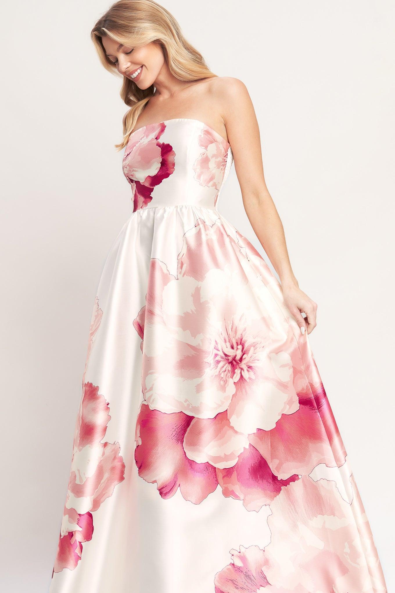 Flying Tomato Luxe Peony Woven Maxi Dress
